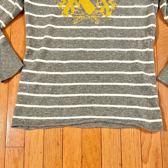 J. Crew Striped Wool/Cashmere Sweater with Crest Size Medium - Picture 4 of 9